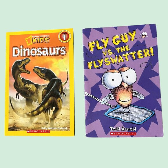 Dinosaur book National Geographic Readers Level 1 plus Fly Guy Book Set - Picture 1 of 2